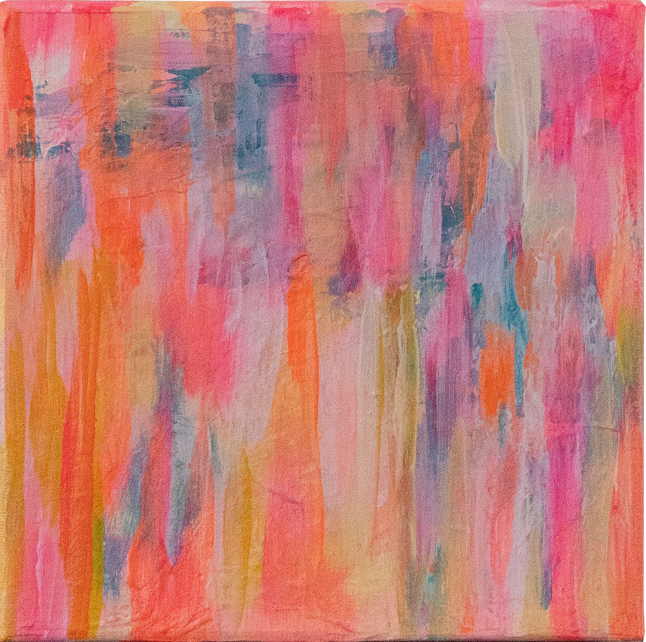 Frühling im Quadrat | Abstrakte Acrylkunst auf Leinwand