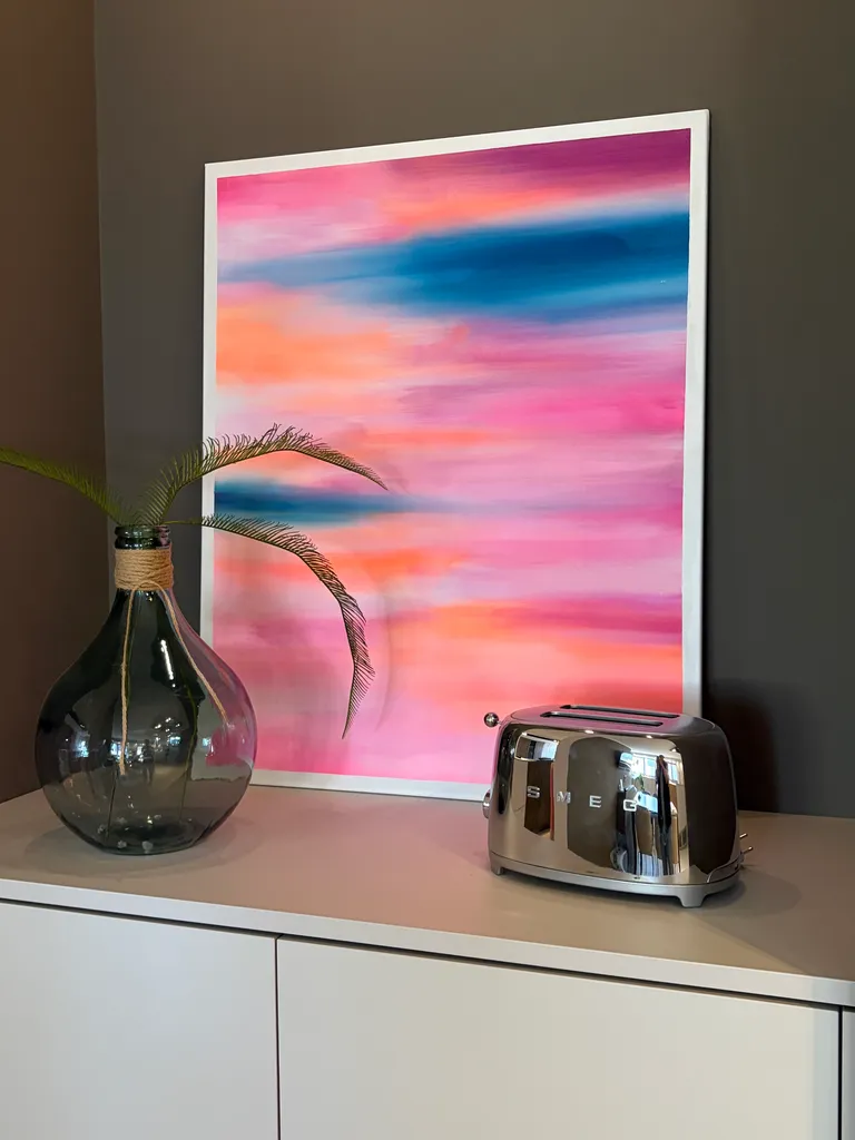 Italian Hour | Abstrakte Acrylkunst auf Leinwand