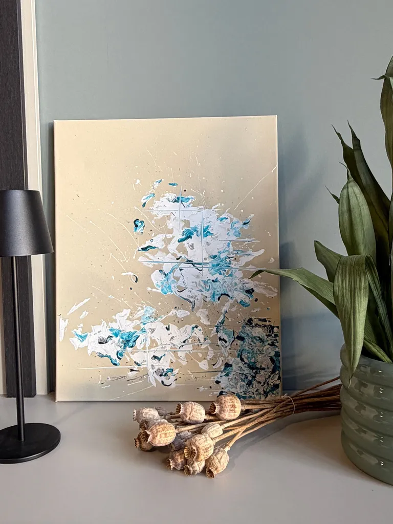 Salt & Sand | Abstrakte Acrylkunst auf Leinwand
