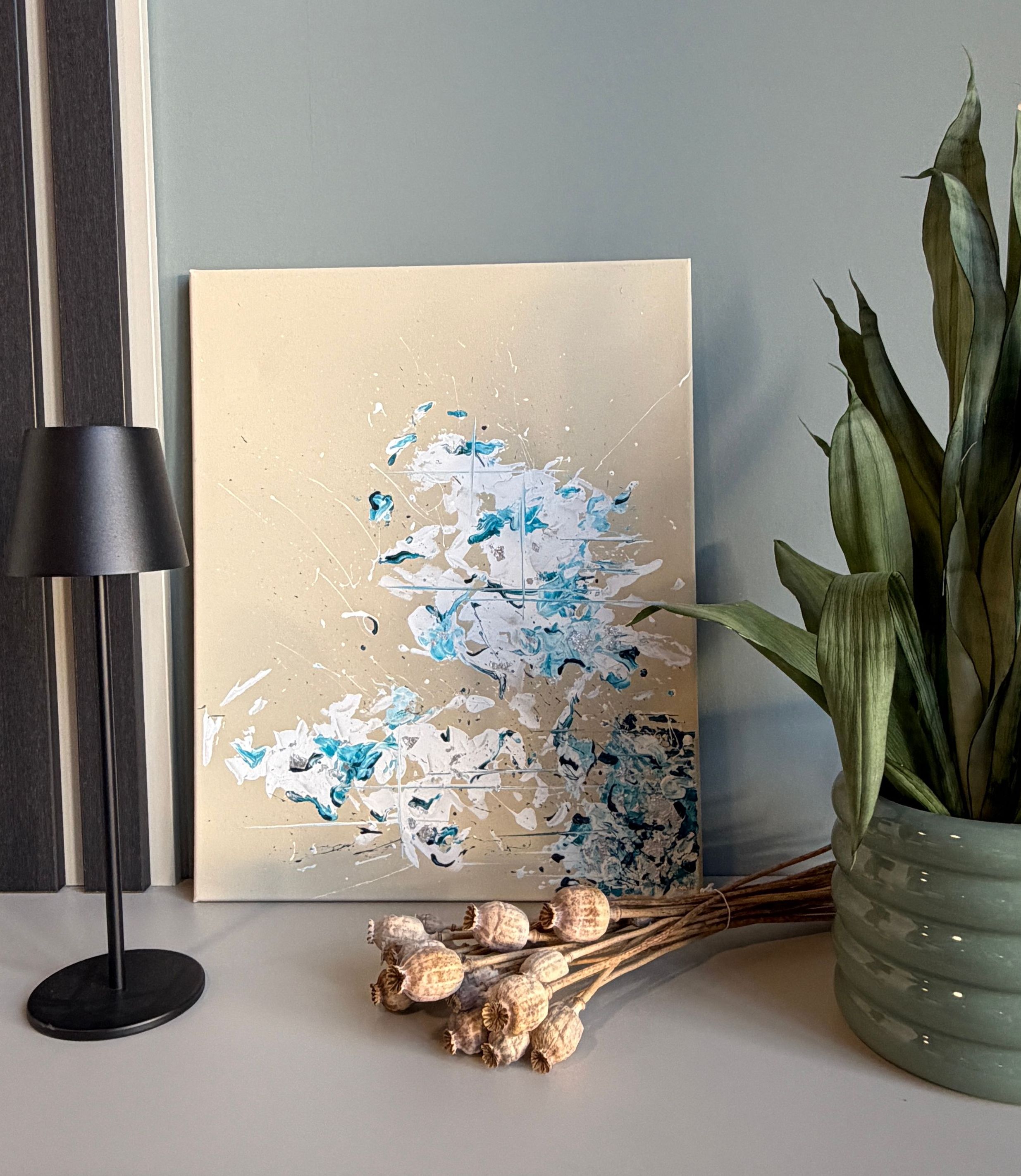 Salt & Sand | Abstrakte Acrylkunst auf Leinwand