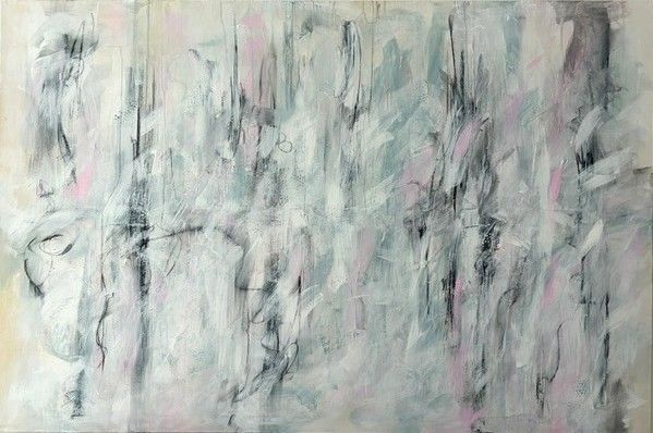 Soft Silence | Abstrakte Acrylkunst auf Leinwand 