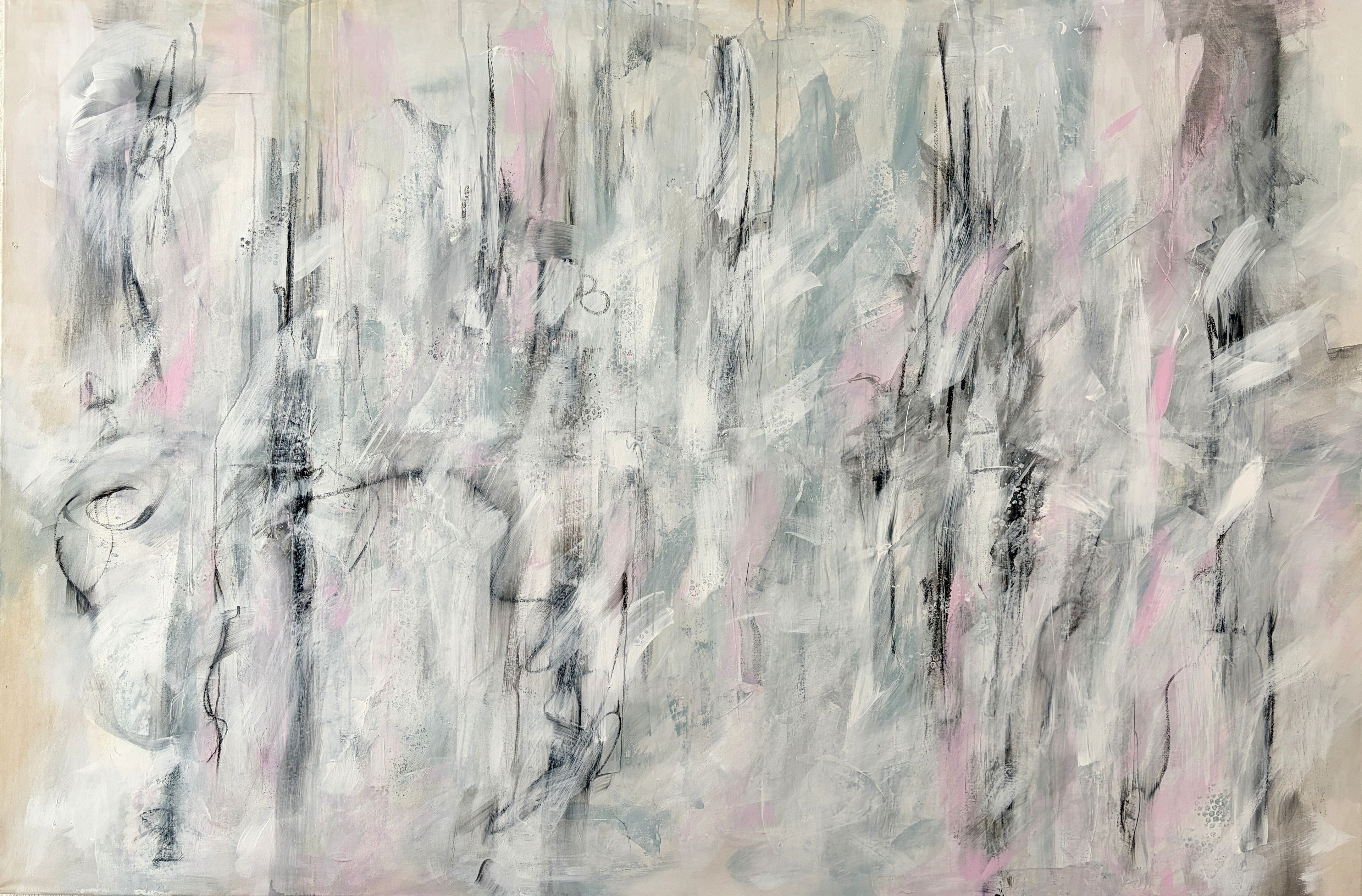 Soft Silence | Abstrakte Acrylkunst auf Leinwand 